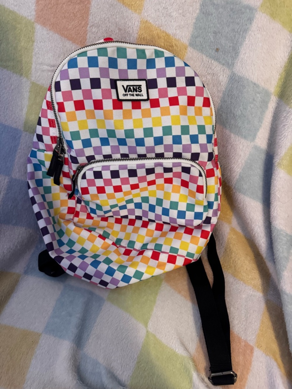 Vans Multicolor Checkerboard Mini Backpack